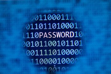 Poster - Online password security concept.
