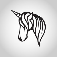 Wall Mural - unicorn vector logo icon illustration