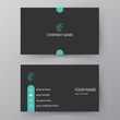 Vector business card. Visiting card for business and personal use. Modern presentation card. Vector illustration design.