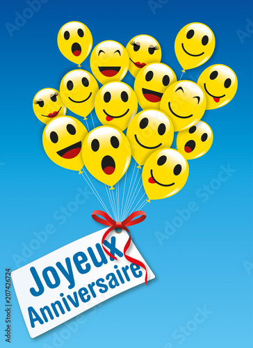 Joyeux Anniversaire Ballons 2 Stock Vector Adobe Stock Joyeux Anniversaire Ballons 2 Stock Vector Adobe Stock