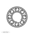 bearing line icon - vector illustration eps10
