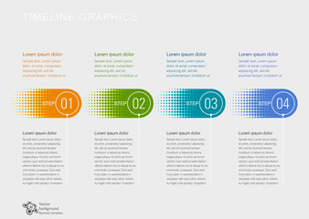 Wall Mural - Timeline, Flowchart Design #Vector Graphics