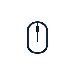 Poster - computer mouse icon symbol. Flat style design. Vector illustration.