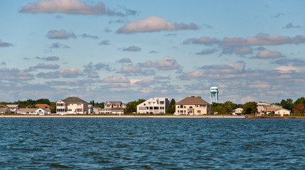 Coastline of Barnegat Bay in New Jersey