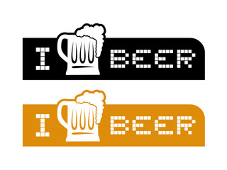 Sticker - nice beer symbol