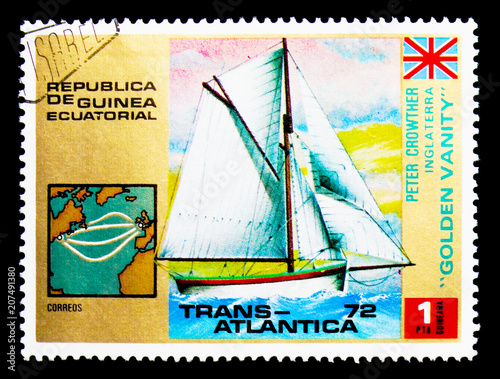 Fotografía Golden Vanity, Trans Atlantica sailing regatta serie, circa 1973