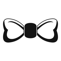 Poster - Fashion bow tie icon. Simple illustration of fashion bow tie vector icon for web design isolated on white background