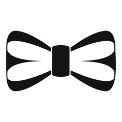 Poster - Elegant bow tie icon. Simple illustration of elegant bow tie vector icon for web design isolated on white background