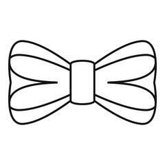 Poster - Elegance bow tie icon. Outline elegance bow tie vector icon for web design isolated on white background