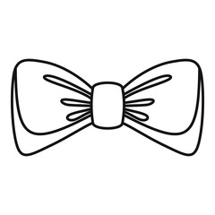 Poster - Old bow tie icon. Outline old bow tie vector icon for web design isolated on white background