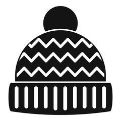 Poster - winter hat icon. simple illustration of winter hat vector icon for web design isolated on white back