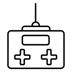 Joystick vector icon, game controller symbol