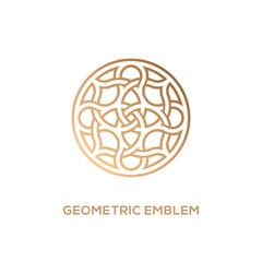 Wall Mural - Geometric emblem