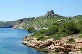 Fototapeta Zachód słońca - Urlaub auf Trauminsel Mallorca: Auszeit, Ruhe, Meditation, Entspannung: Schöne Landschaft mit Aussicht am Meer :)