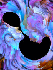 Wall Mural - Virtualization of Paint