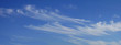 High cirrus clouds and blue sky