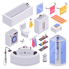 Sticker - Bathroom Isometric Set