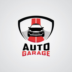 Wall Mural - Auto Garage Emblem Logo Design Template