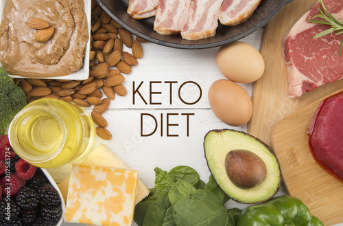 Cuadros en Lienzo Various Foods that are Perfect for the Keto Diet
