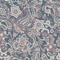  Floral seamless paisley pattern