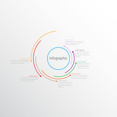 Poster - Vector infographic templates used for detailed reports. All 7 topics.