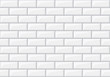 Subway seamless white pattern. Brick wall. Vector illustration