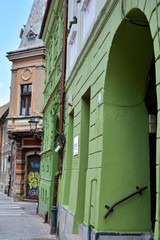 Poster - Building architecture in Brasov, Romania