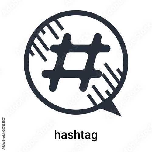 Hashtag Icon Vector Sign And Symbol Isolated On White Background