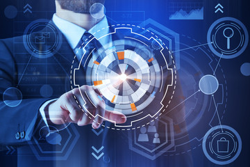 Poster - Technology, innovation and hud concept
