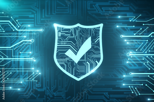 Fotomural Web safety and protection texture