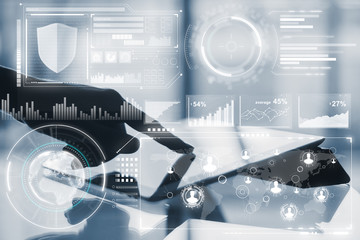 Poster - technology, innovation and media concept
