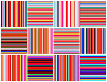 Set Of Color Lines Seamless Pattern