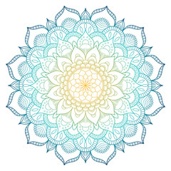 mandala pattern colored background. vector illustration. meditation element for india yoga. ornament