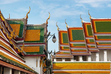 Part Of Wat Sutat (Name Of Grand  Thai Temple In Bangkok)