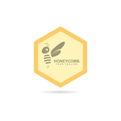 Wall Mural - Honey Comb Logo Template Design Vector