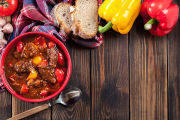 Wall Mural - Traditional Hungarian beef goulash