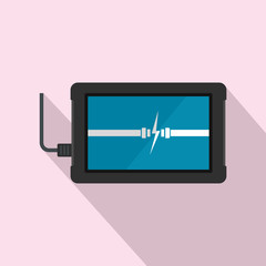 Poster - charging device icon. flat illustration of charging device vector icon for web design