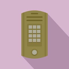 Poster - Intercom icon. Flat illustration of intercom vector icon for web design