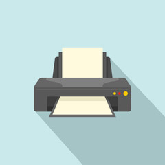 Poster - Jet printer icon. Flat illustration of jet printer vector icon for web design