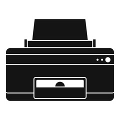 Poster - home printer icon. simple illustration of home printer vector icon for web design isolated on white 