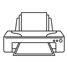 Poster - jet printer icon. outline illustration of jet printer vector icon for web design isolated on white b