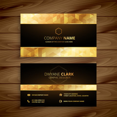 luxury golden business card design