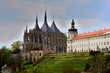 Kutna hora Cathedral exterior view. Czech Republic.