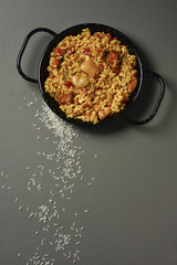 Poster - typical spanish paella valenciana