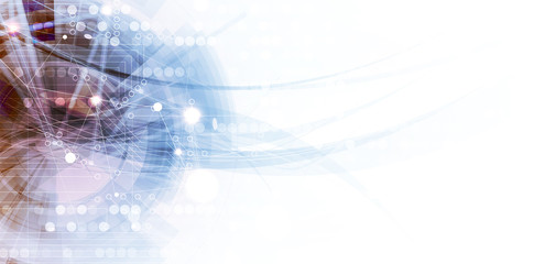 Digital technology world. Business virtual concept. Vector background