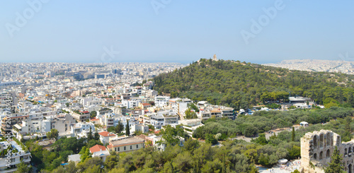 Zdjęcie XXL Miasto widok od akropolu w Ateny, Grecja na Czerwu 16, 2017.