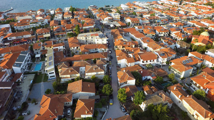 Sticker - Aerial view of Pefkochori, Kassandra peninsula, Greece