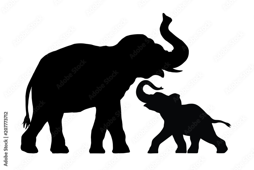 Bck Elephant Silhouette