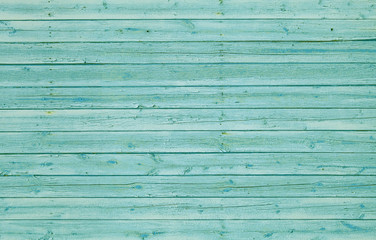 Wall Mural - Green wooden wall with horizontal planks