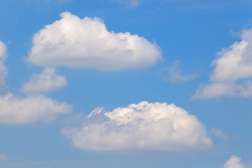 Peaceful clouds in the sky.